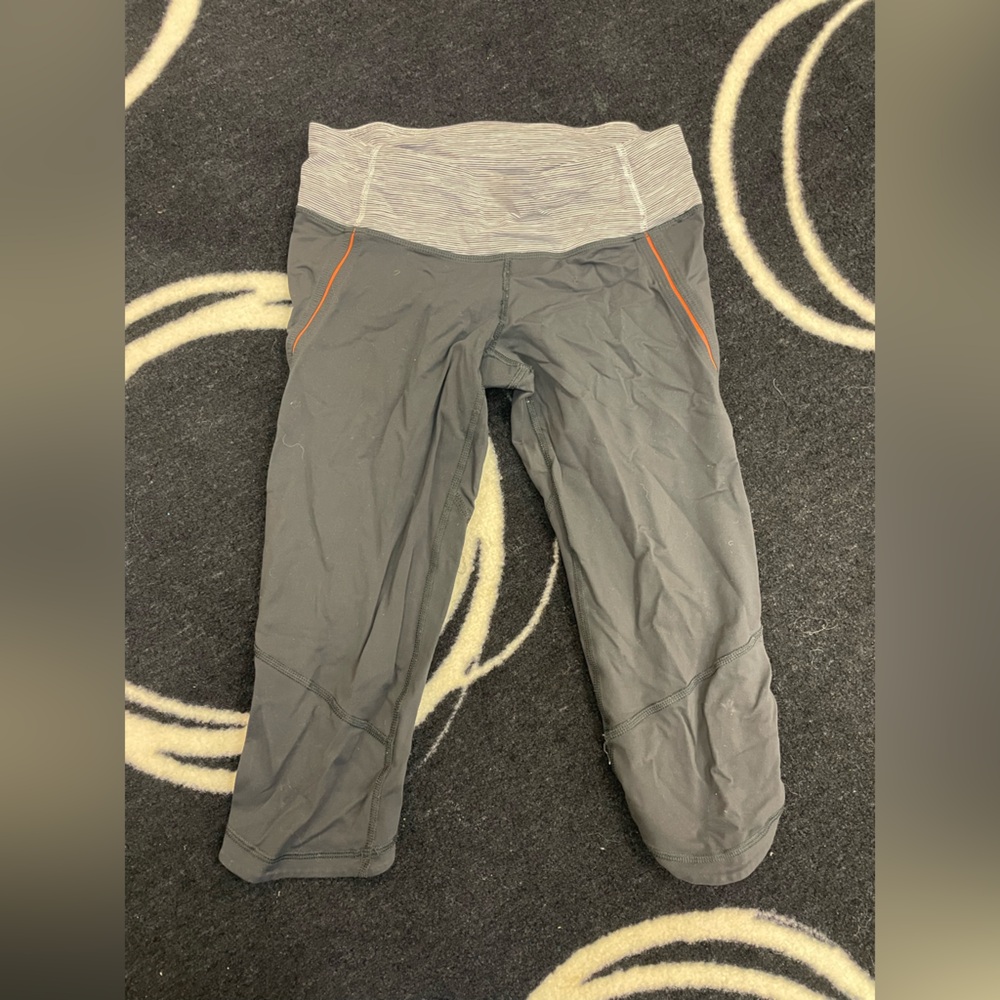 Grey Lululmon over knee leggings